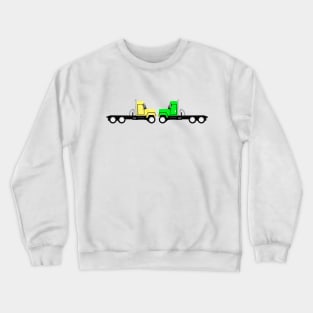 Two trucks Crewneck Sweatshirt